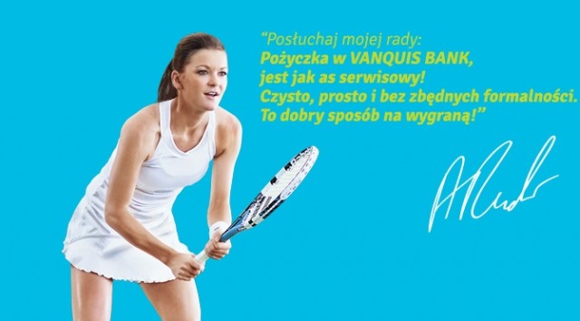 Radwańska promuje Vanquis Bank