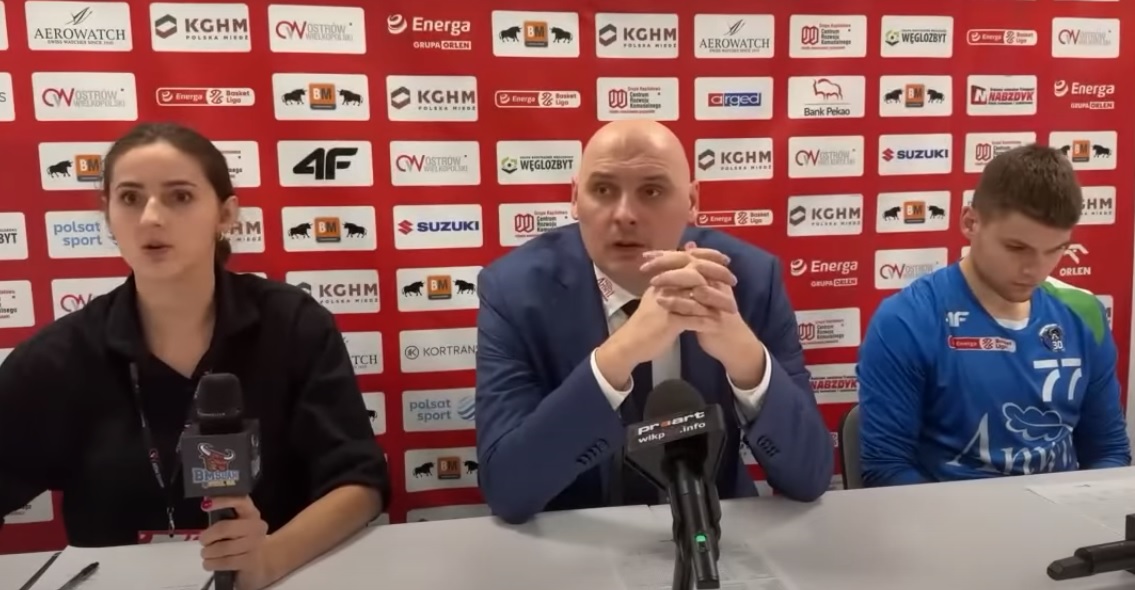 „Imprezowa” konferencja prasowa po meczu Stal Ostrów Wielkopolski – Anwil Włocławek
