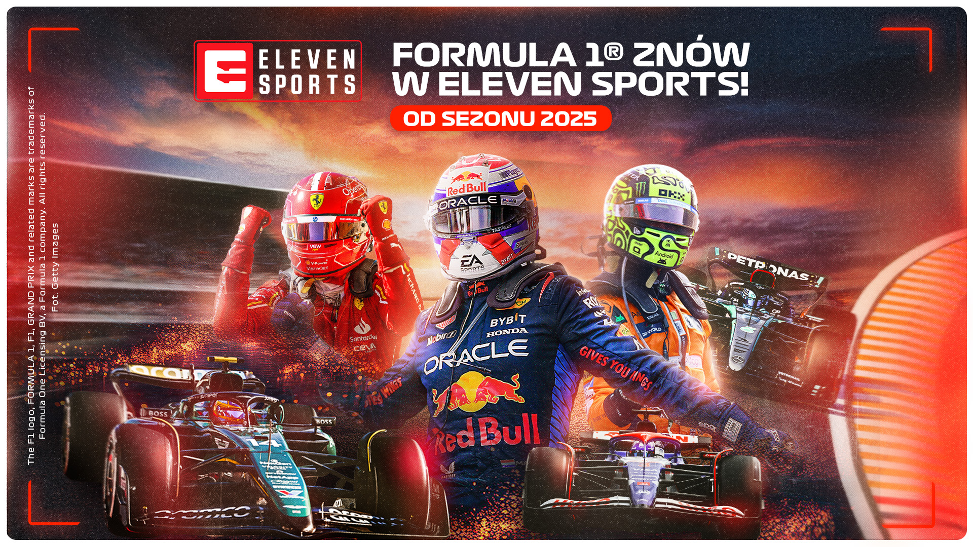 Telewizja Eleven Sports pozyskała wyłączne prawa do pokazywania w Polsce wszystkich wyścigów Formula 1 Grand Prix w latach 2025 – 2028.