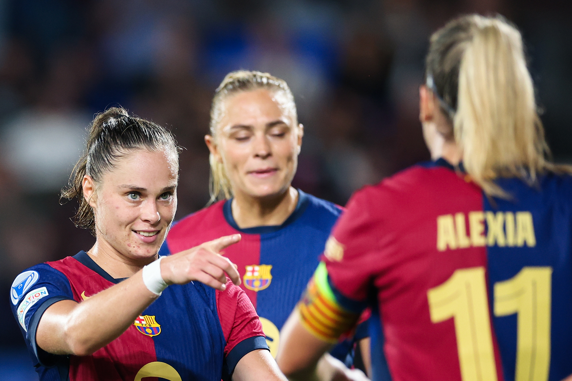 Barcelona, Spain, Oct 16th 2024: Ewa Pajor (17 FC Barcelona) celebrates after scoring during the UEFA Womens Champions League football match between FC Barcelona and Hammarby at the Johan Cruyff Stadium in Barcelona, Spain (Judit Cartiel/SPP) (Photo by Judit Cartiel/SPP/Sipa USA)
2024.01.16 Barcelona
pilka nozna kobiet liga mistrzyn
FC Barcelona - Hammarby
Foto SPP/SIPA USA/PressFocus
!!! POLAND ONLY !!!