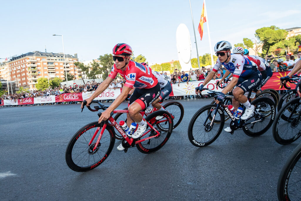 Belgian Remco Evenepoel of Quick-Step Alpha Vinyl pictured in action during the final stage of the 2022 edition of the 'Vuelta a Espana', Tour of Spain cycling race, from Las Rozas to Madrid (96,7km), Spain, Sunday 11 September 2022. BELGA PHOTO DAVID PINTENS (Photo by DAVID PINTENS/Belga/Sipa USA)
2022.09.11 MADRID
Kolarstwo szosowe
Vuelta a Espana
Foto david pintens/Belga/SIPA USA/PressFocus

!!! POLAND ONLY !!!