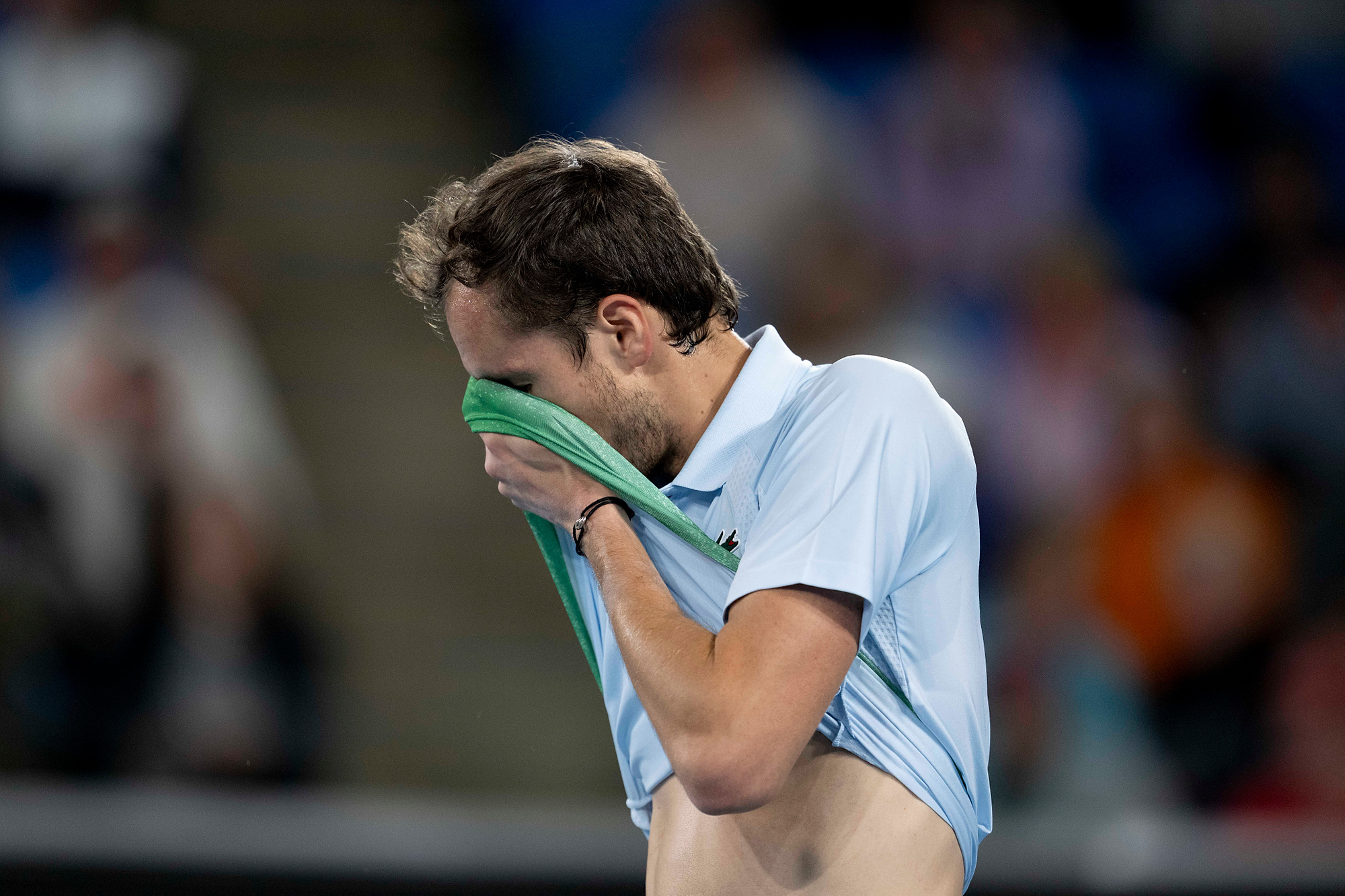 (250117) -- MELBOURNE, Jan. 17, 2025 (Xinhua) -- Daniil Medvedev reacts during the men&#039;s singles second round match between Daniil Medvedev of Russia and Learner Tien of the United States, at Australian Open tennis tournament in Melbourne, Australia, Jan. 16, 2025. (Xinhua/Lui Siu Wai)

2025.01.16 Melbourne
tenis ziemny
Australian Open 2025
Foto Lv Xiaowei/Xinhua/PressFocus

!!! POLAND ONLY !!!