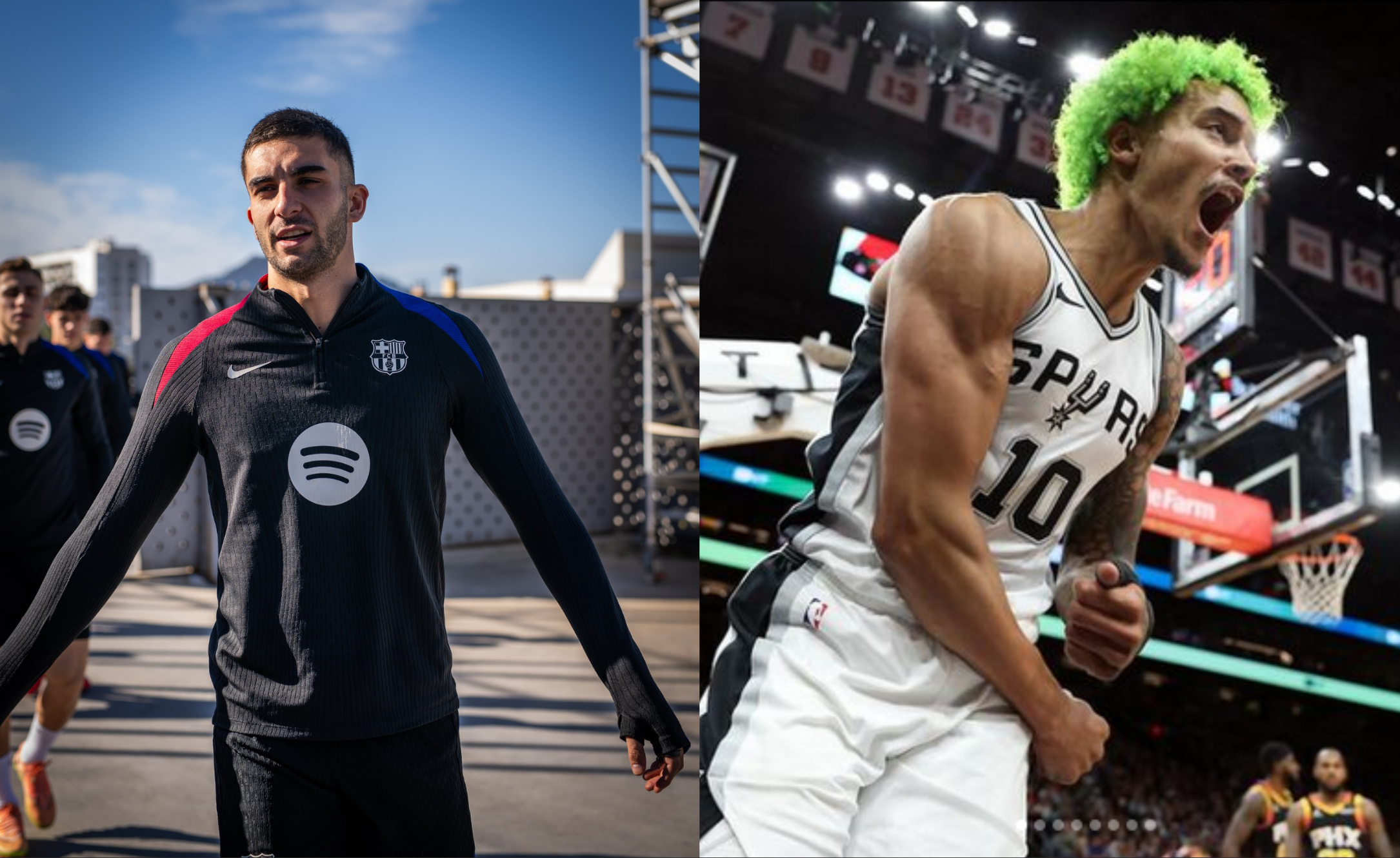 Gwiazdy futbolu oglądały w Paryżu mecz NBA. Jedna z nich spotkała się z Jeremym Sochanem