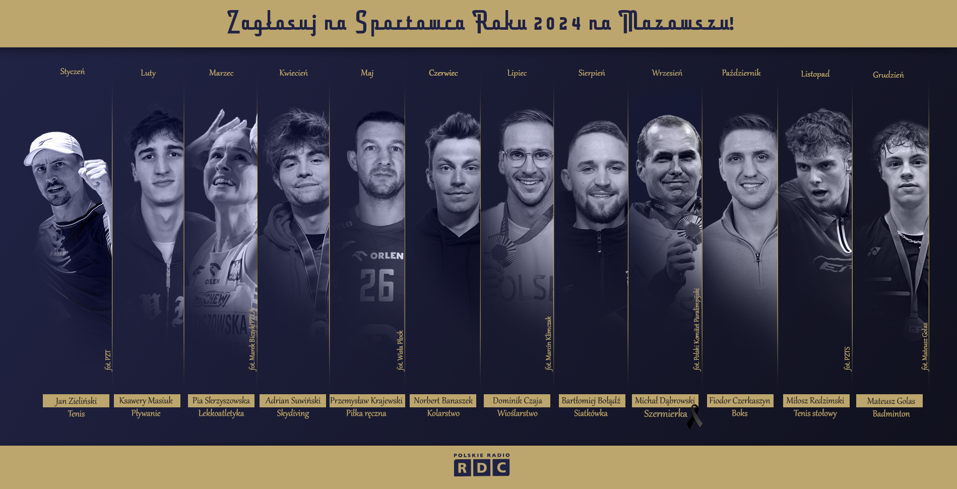 Polskie Radio RDC zaprasza na VI Galę Sportowiec Roku na Mazowszu