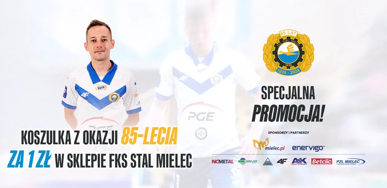 Koszulka z okazji 85-lecia Stali Mielec&#8230; za złotówkę