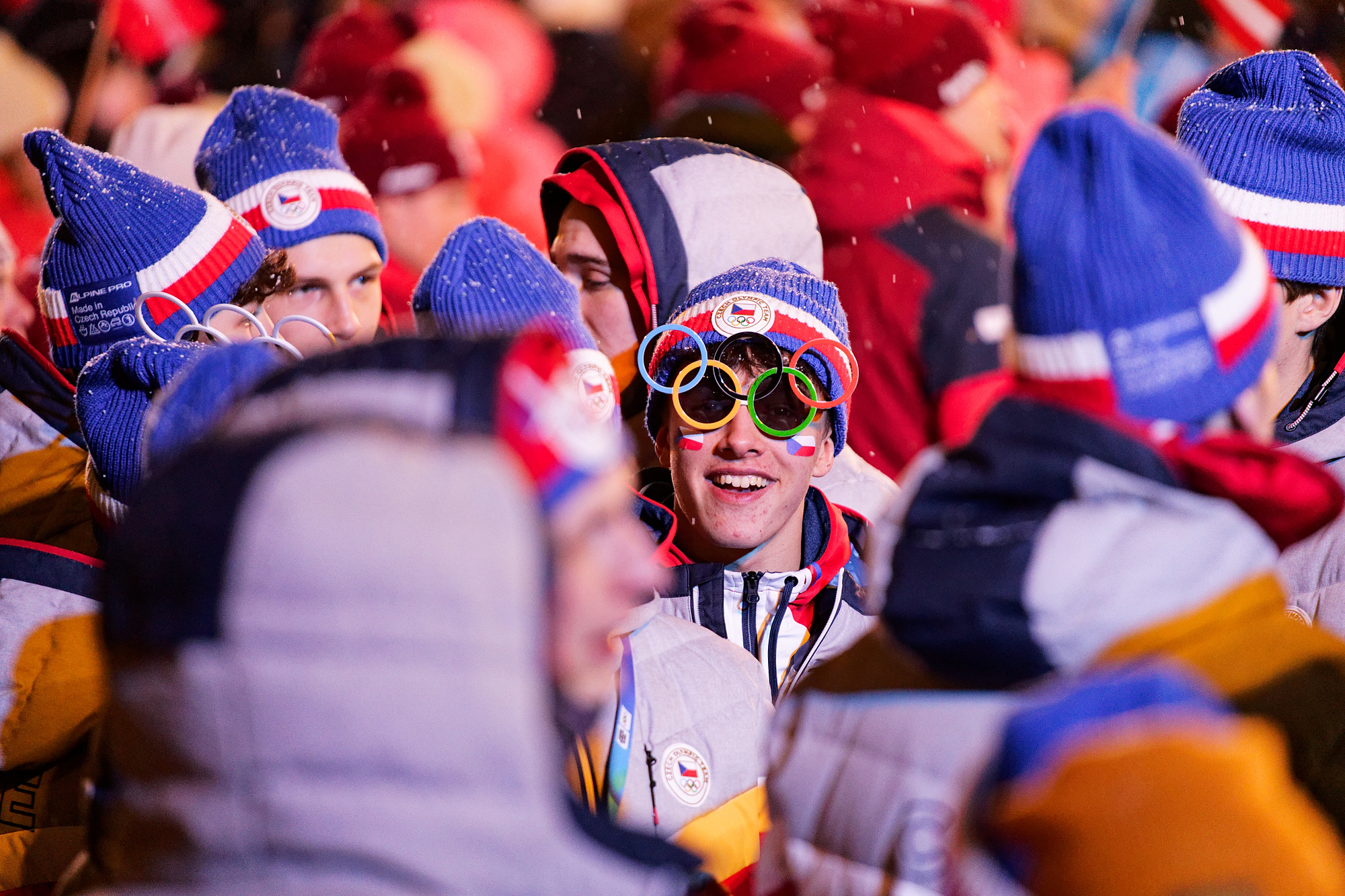 (240201) -- GANGNEUNG, Feb. 1, 2024 (Xinhua) -- A member of the delegation of the Czech Republic is seen during the closing ceremony of Gangwon 2024 Winter Youth Olympic Games in Gangneung, South Korea, Feb. 1, 2024. (Xinhua/Zhang Xiaoyu)

2024.02.01 Gangneung
sporty zimowe
Zimowe Igrzyska Olimpijskie Mlodziezy Gangwon 2024
Foto Zhang Xiaoyu/Xinhua/PressFocus

!!! POLAND ONLY !!!