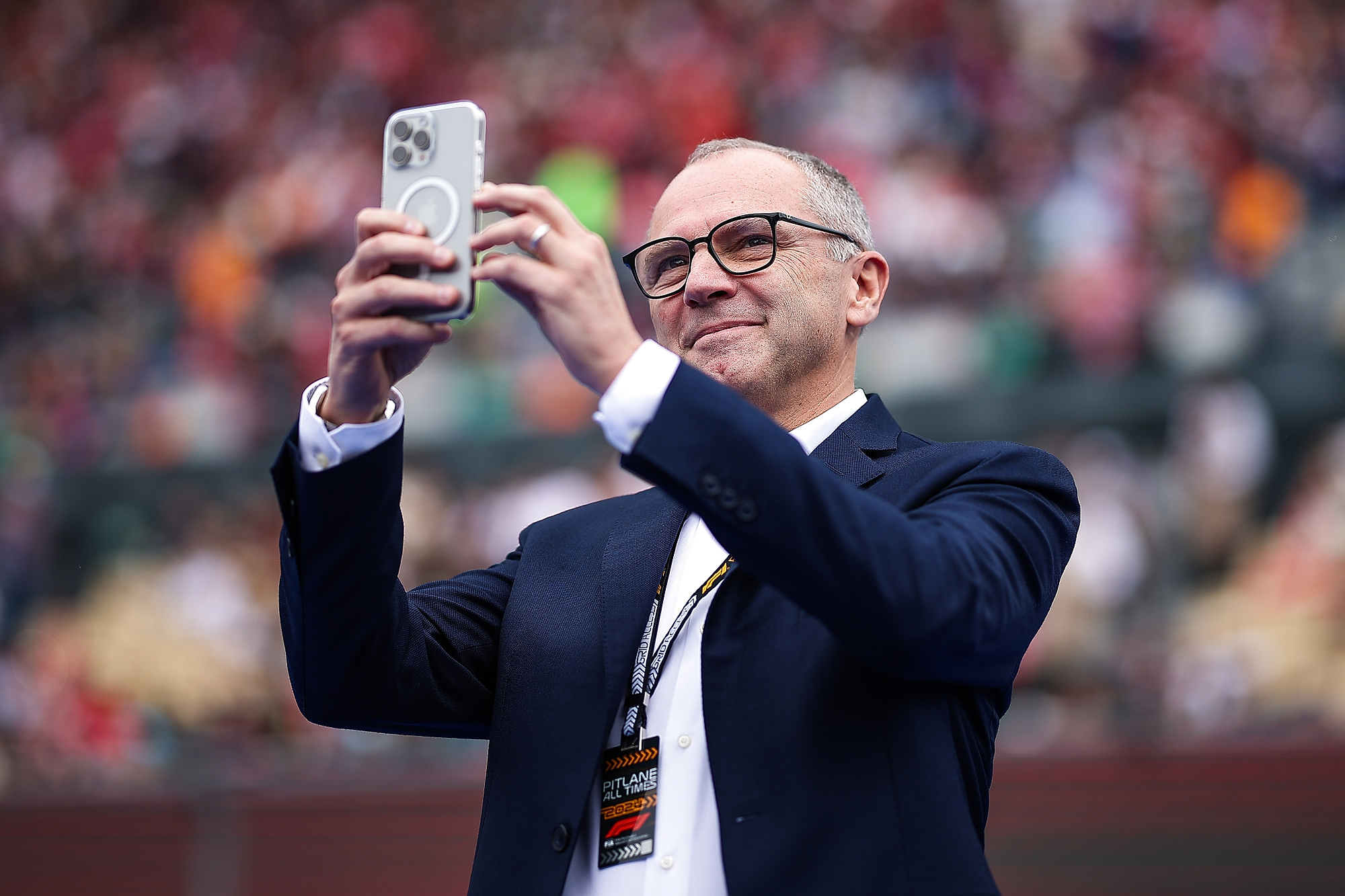 DOMENICALI Stefano (ita), Chairman and CEO Formula One Group FOG, portrait during the Formula 1 Gran Premio de la Ciudad de Mexico 2024, 20th round of the 2024 Formula One World Championship from October 25 to 27, 2024 on the Autodromo Hermanos Rodriguez, in Mexico City, Mexico (Photo by /Sipa USA)
2024.10.27 Mexico City
Sporty motorowe , motoryzacyjne , Formula 1
Grand Prix Meksyku 2024
Foto Eric Alonso/DPPI/IPA Sport 2/ipa-agency.net/SIPA USA/PressFocus

!!! POLAND ONLY !!!
