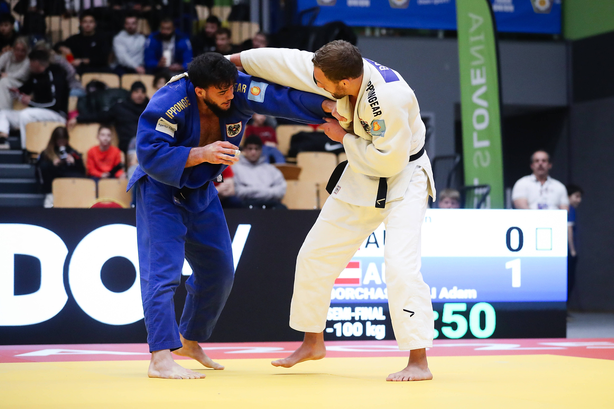 Adam Borchashvilli of Austria vs Laurin Boehler of Austria during day #2 of Ljubljana Judo European Open 2025 on February 09, 2025 at Maks Pecar Hall in Ljubljana, Slovenia. Photo by Luka Vovk / Sportida//SPORTIDA_Sport.0211/Credit:Luka Vovk / Sportida/SIPA/2502101214
2025.02.09 Lublana
judo
Ljubljana Judo European Open 2025
Foto Luka Vovk/Sportida/SIPA/PressFocus

!!! POLAND ONLY !!!