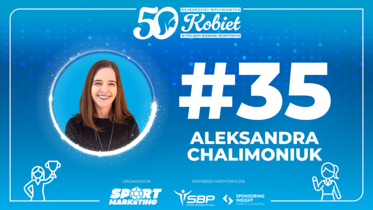 35. Aleksandra Chalimoniuk – Ranking TOP50 Kobiet w Biznesie Sportowym