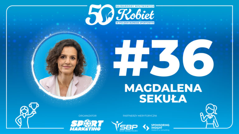 36. Magdalena Sekuła – Ranking TOP50 Kobiet w Biznesie Sportowym
