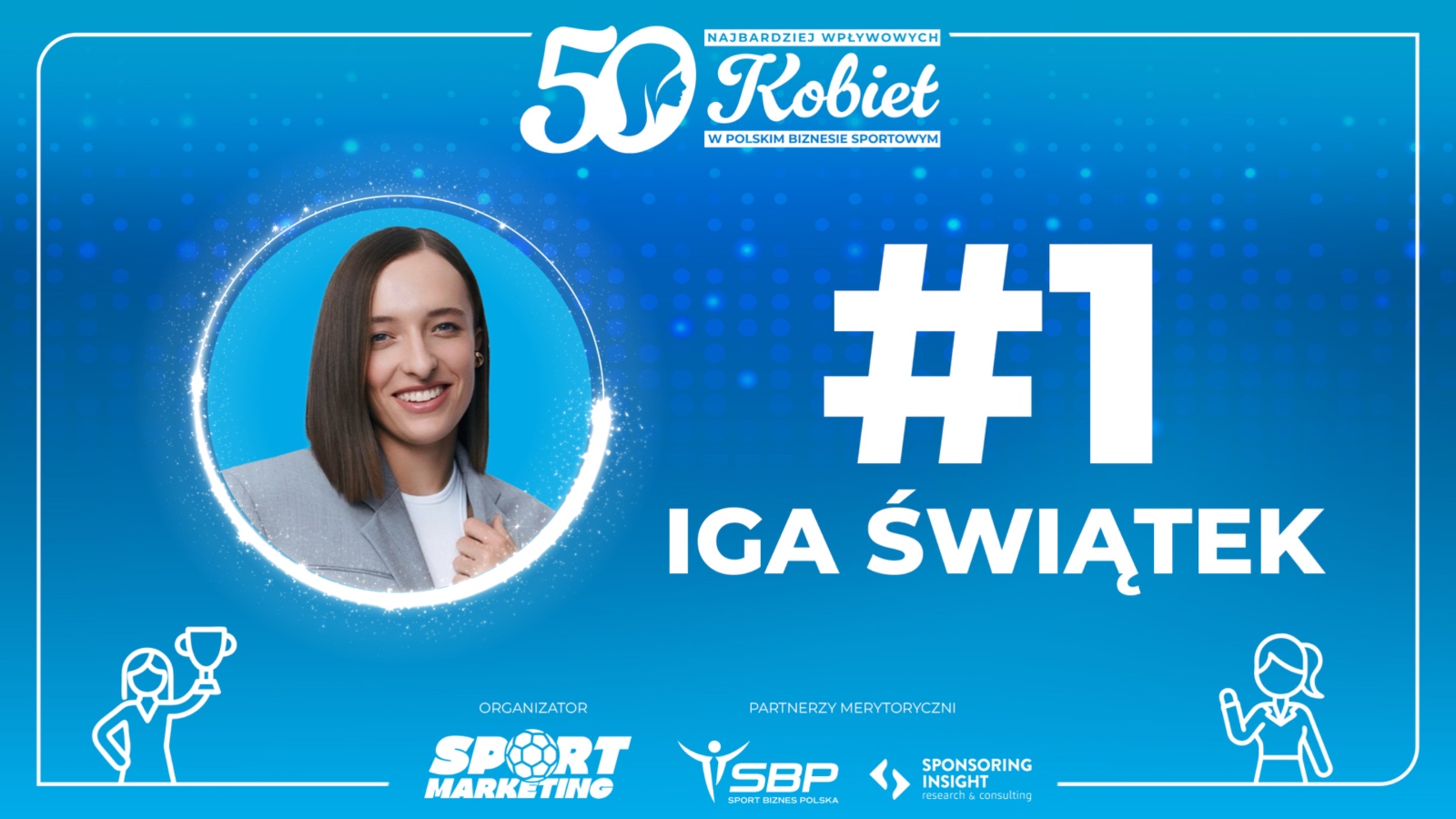 1. Iga Świątek – Ranking TOP50 Kobiet w Biznesie Sportowym