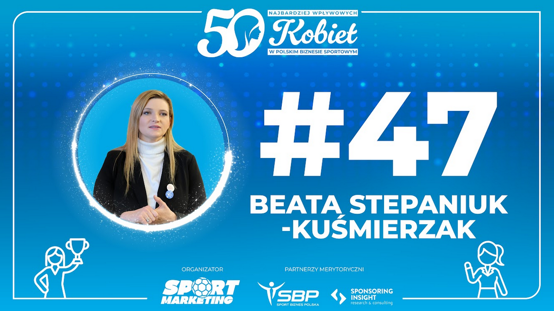 47. Beata Stepaniuk-Kuśmierzak &#8211; Ranking TOP50 Kobiet w Biznesie Sportowym