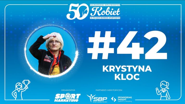 42. Krystyna Kloc – Ranking TOP50 Kobiet w Biznesie Sportowym