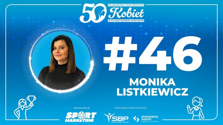 46. Monika Listkiewicz &#8211; Ranking TOP50 Kobiet w Biznesie Sportowym