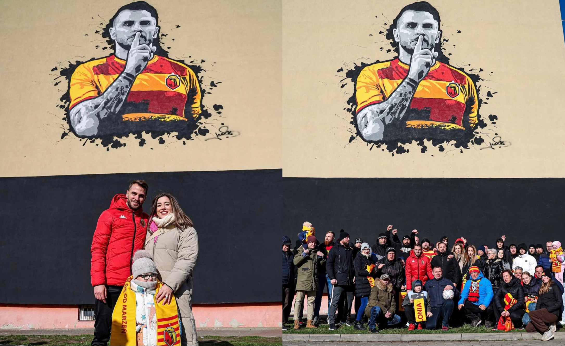 Mural na cześć legendy Jagiellonii Białystok
