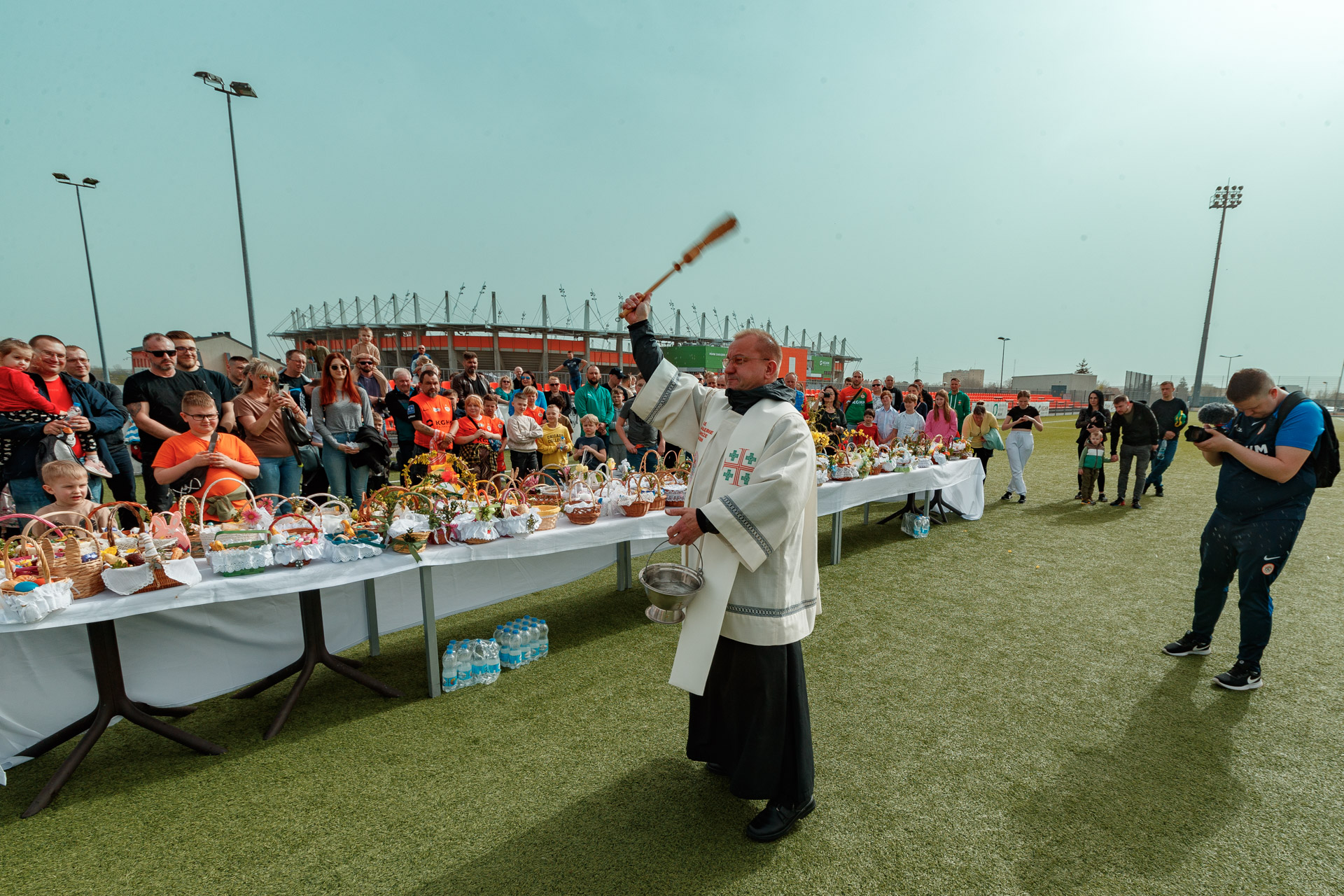 Święconka na stadionach piłkarskich w Polsce