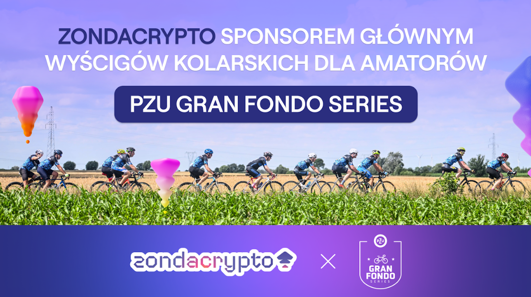 zondacrypto sponsorem głównym wyścigów kolarskich dla amatorów PZU Gran Fondo Series