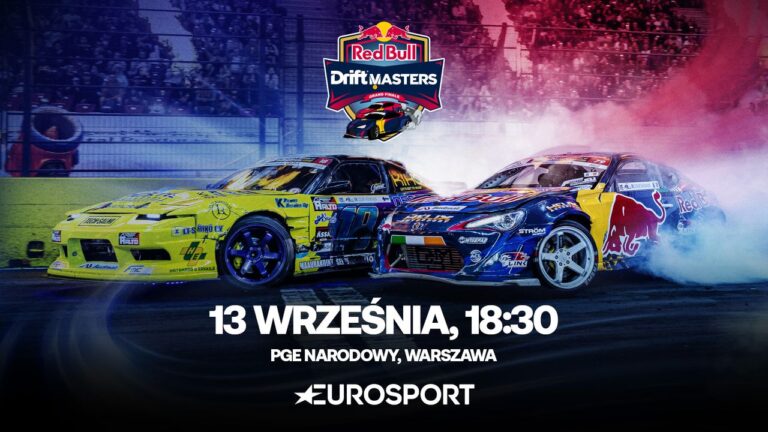 Wielki finał Red Bull Drift Masters w Warszawie 13 września na żywo w Eurosporcie 1 i HBO Max