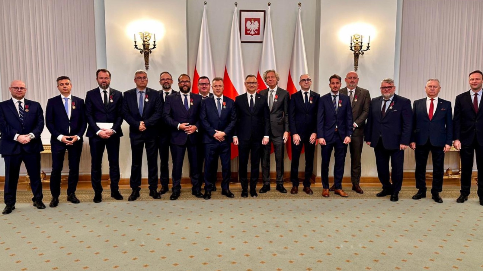 Ważne osoby polskiej piłki z odznaczeniami od prezydenta