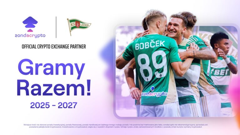 zondacrypto Oficjalną Giełdą Kryptowalut Lechii Gdańsk!