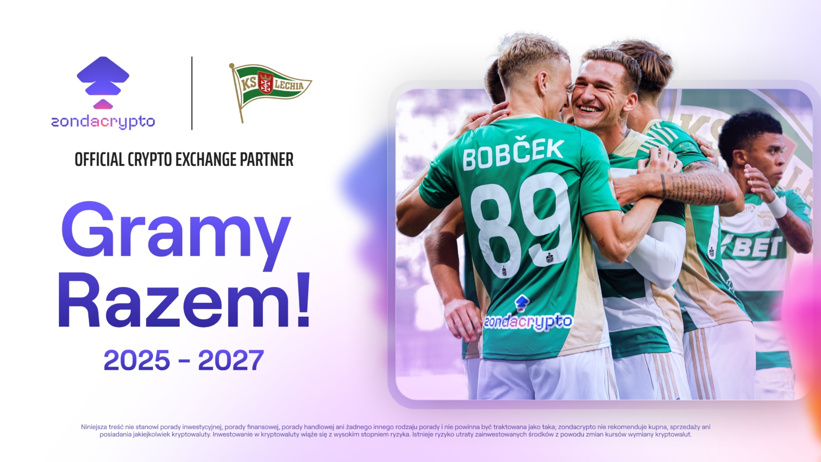 zondacrypto Oficjalną Giełdą Kryptowalut Lechii Gdańsk!