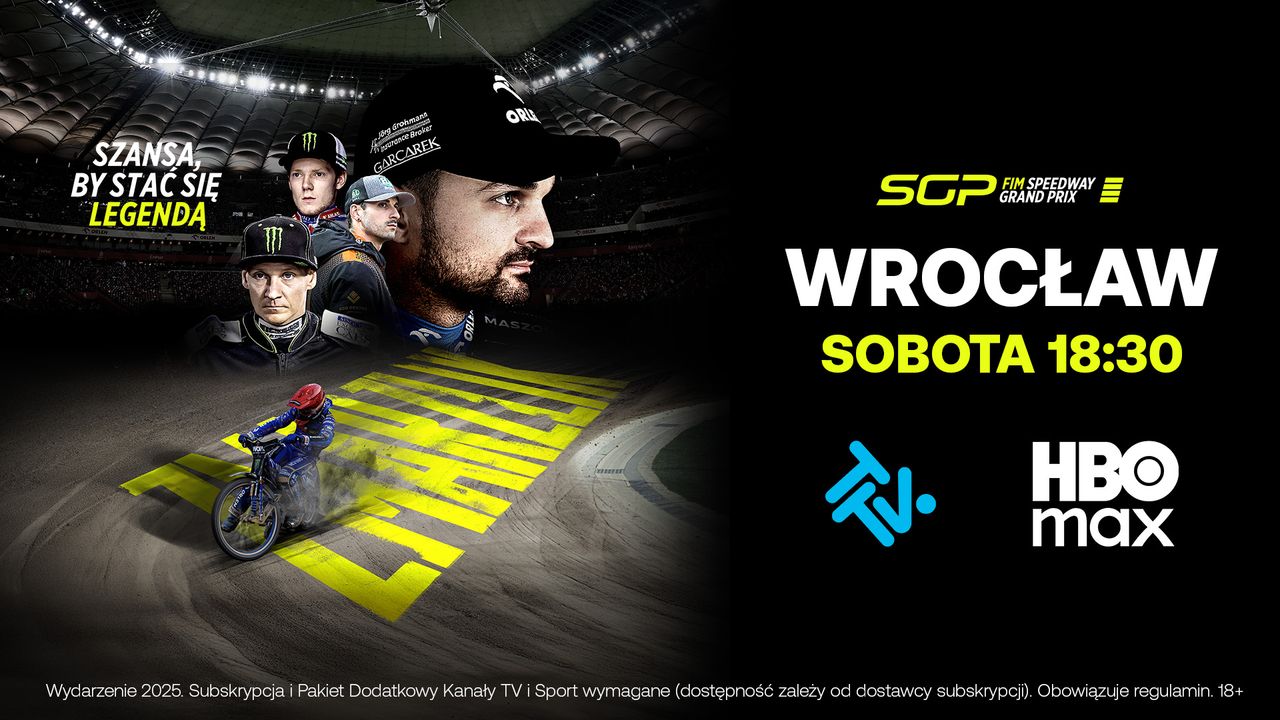 Emocje sięgają zenitu! Speedway Grand Prix Polski we Wrocławiu w sobotę w TTV i HBO Max