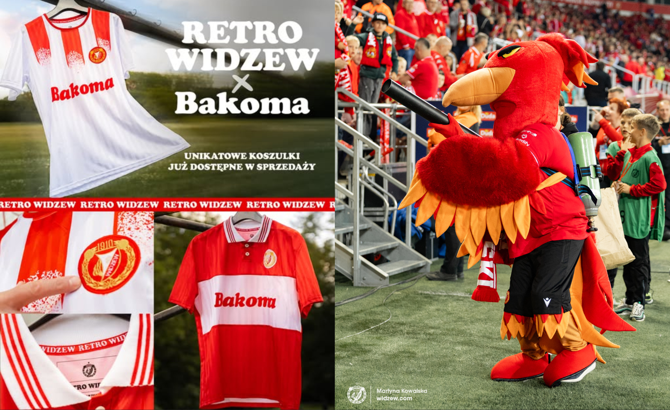 Unikatowe koszulki retro Widzewa Łódź