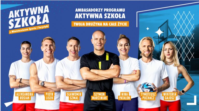 Szymon Marciniak wraz z gwiazdami świata sportu zachęca do udziału w kampanii społecznej - Aktywna Szkoła