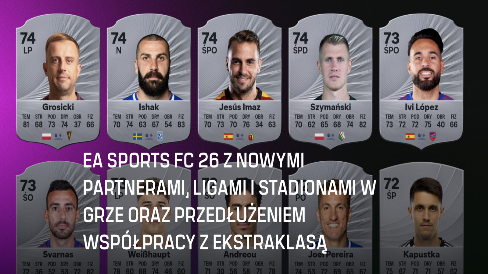 EA Sports FC 26 z przedłużeniem współpracy z Ekstraklasą