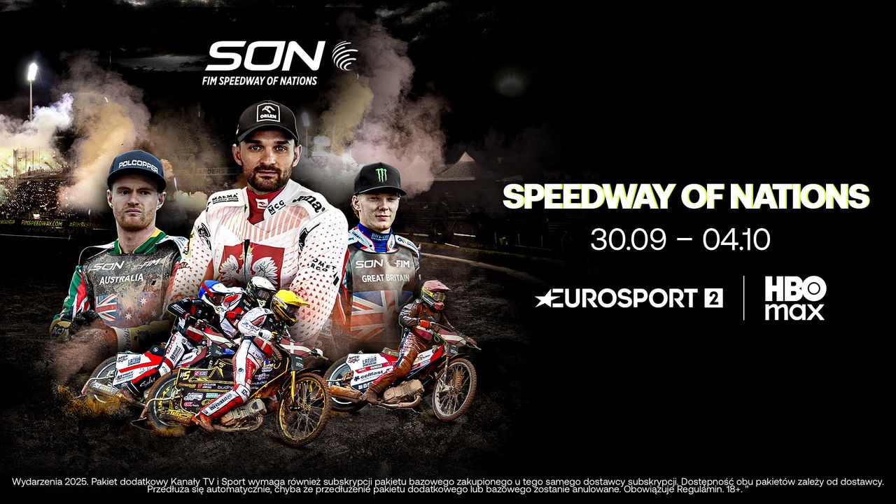 Speedway of Nations od wtorku w Eurosporcie 2 i HBO Max. Finał w sobotę w TTV