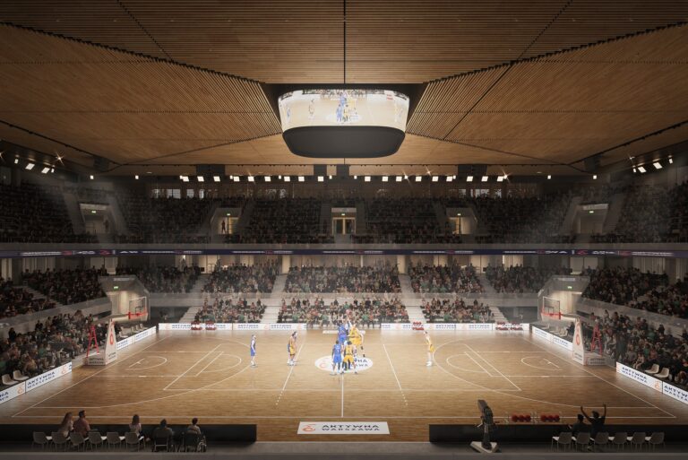 Projekt nowej hali na warszawskiej Skrze