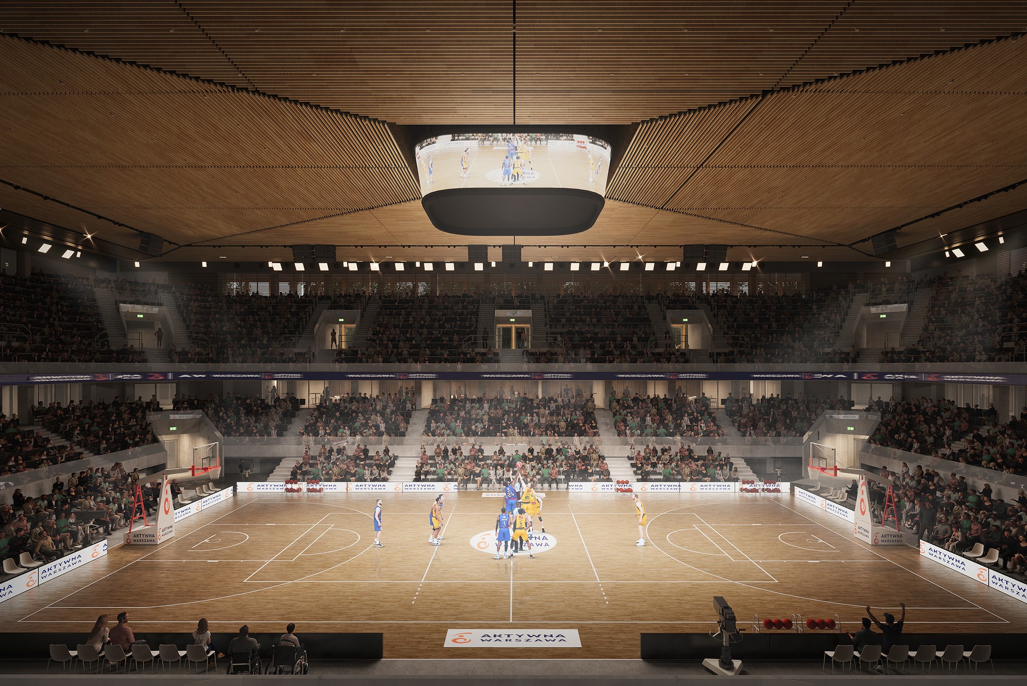 Projekt nowej hali na warszawskiej Skrze