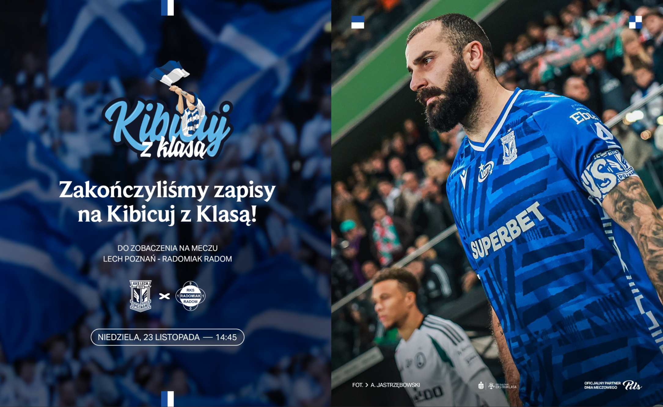 Lech Poznań przygotowuje 22. edycję akcji &#8222;Kibicuj z Klasą&#8221;