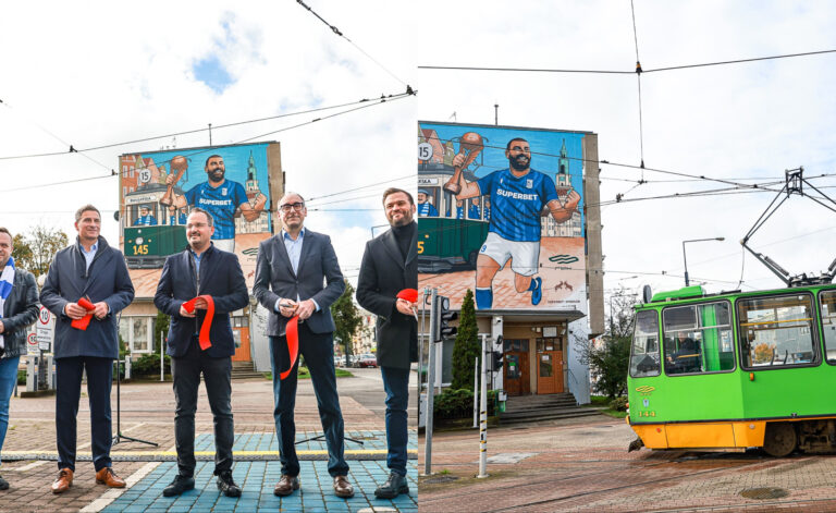 Król Ishak jak malowany! Lech, Superbet i MPK Poznań upamiętniają mistrzostwo Polski