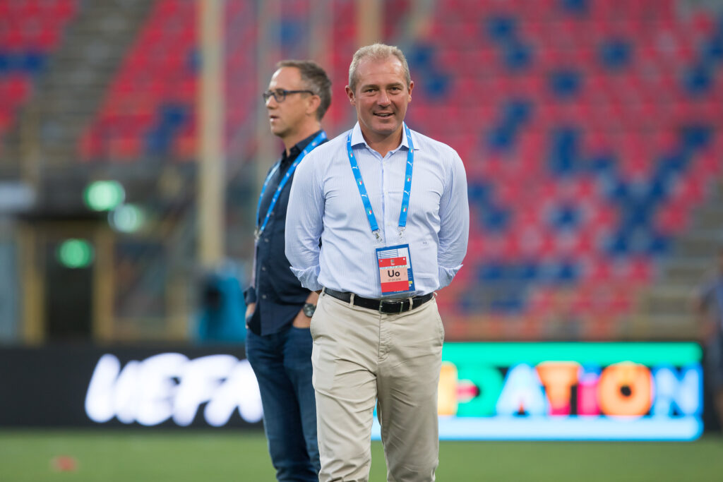 2018.09.06 Bolonia
 Pilka nozna, Liga Narodow sezon 2018/2019Konferencja i trening przed meczem
N/z Marek Kozminski
Foto Marcin Karczewski / PressFocus

2018.09.06 
Football Nations League season 2018/2019Konferencja i trening przed meczem
N/z Marek Kozminski
Foto Marcin Karczewski / PressFocus