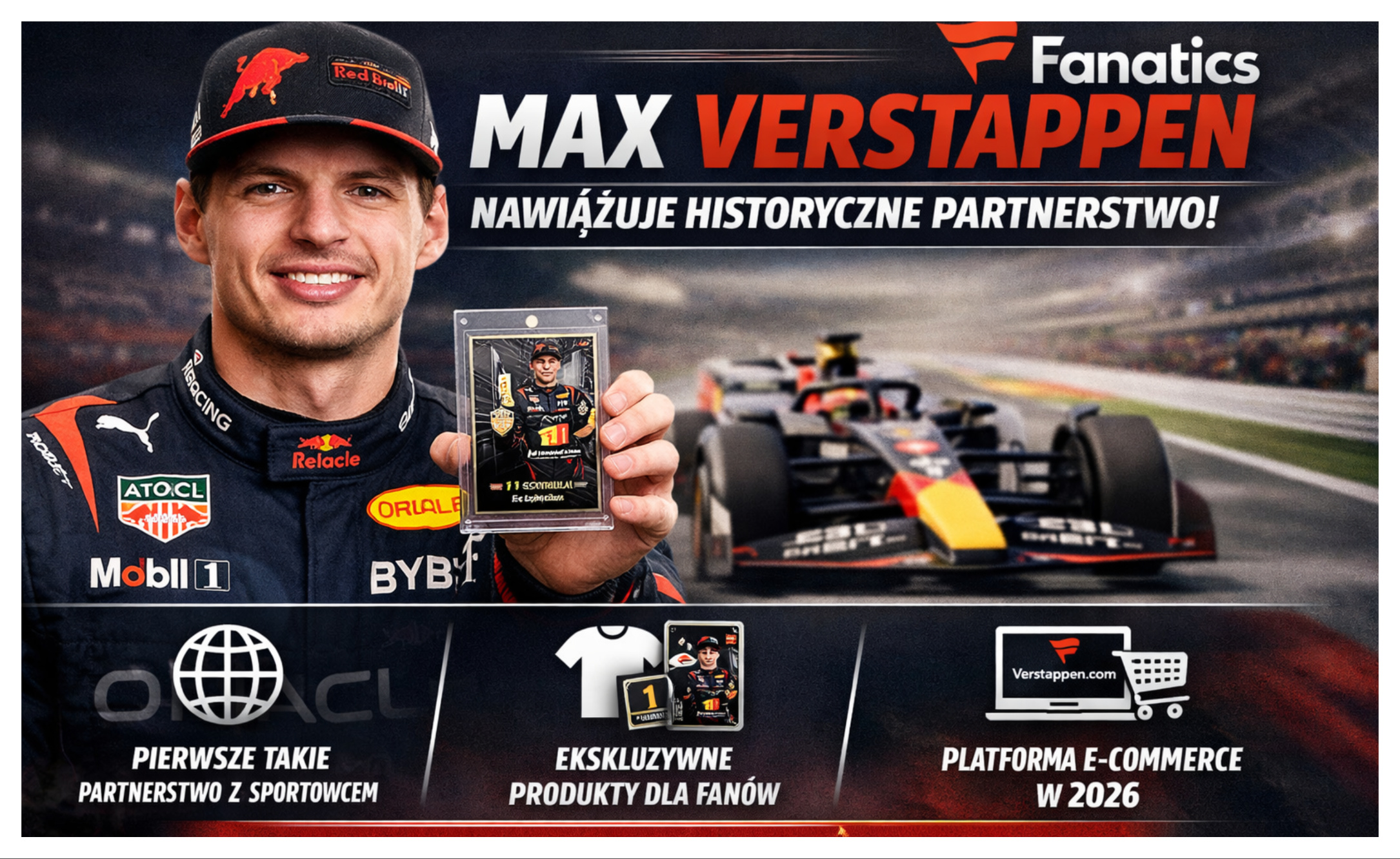 Max Verstappen nawiązuje przełomowe partnerstwo z Fanatics