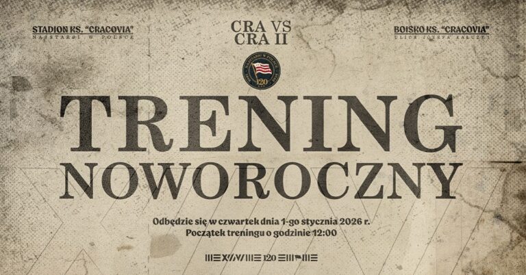 Tradycji stanie się zadość. Cracovia zorganizuje noworoczny trening 1 stycznia