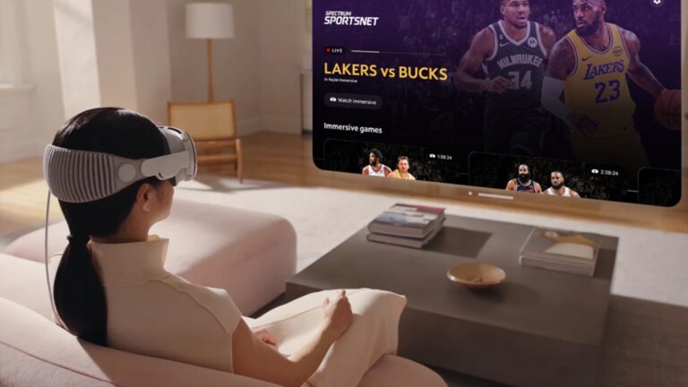 Apple i Spectrum Front Row: Rewolucja w transmisjach meczów Lakers na Apple Vision Pro