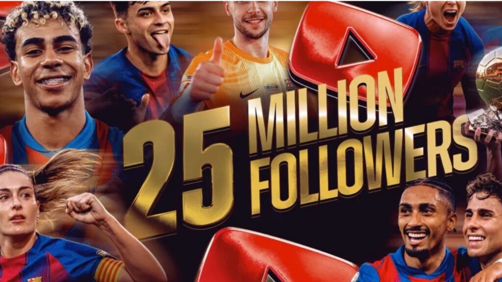 FC Barcelona jako pierwszy klub sportowy z 25 mln subskrypcji na YouTube