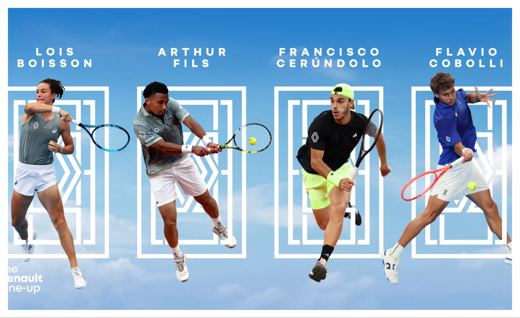 Renault wzmacnia swoją obecność w tenisie z czterema nowymi ambasadorami