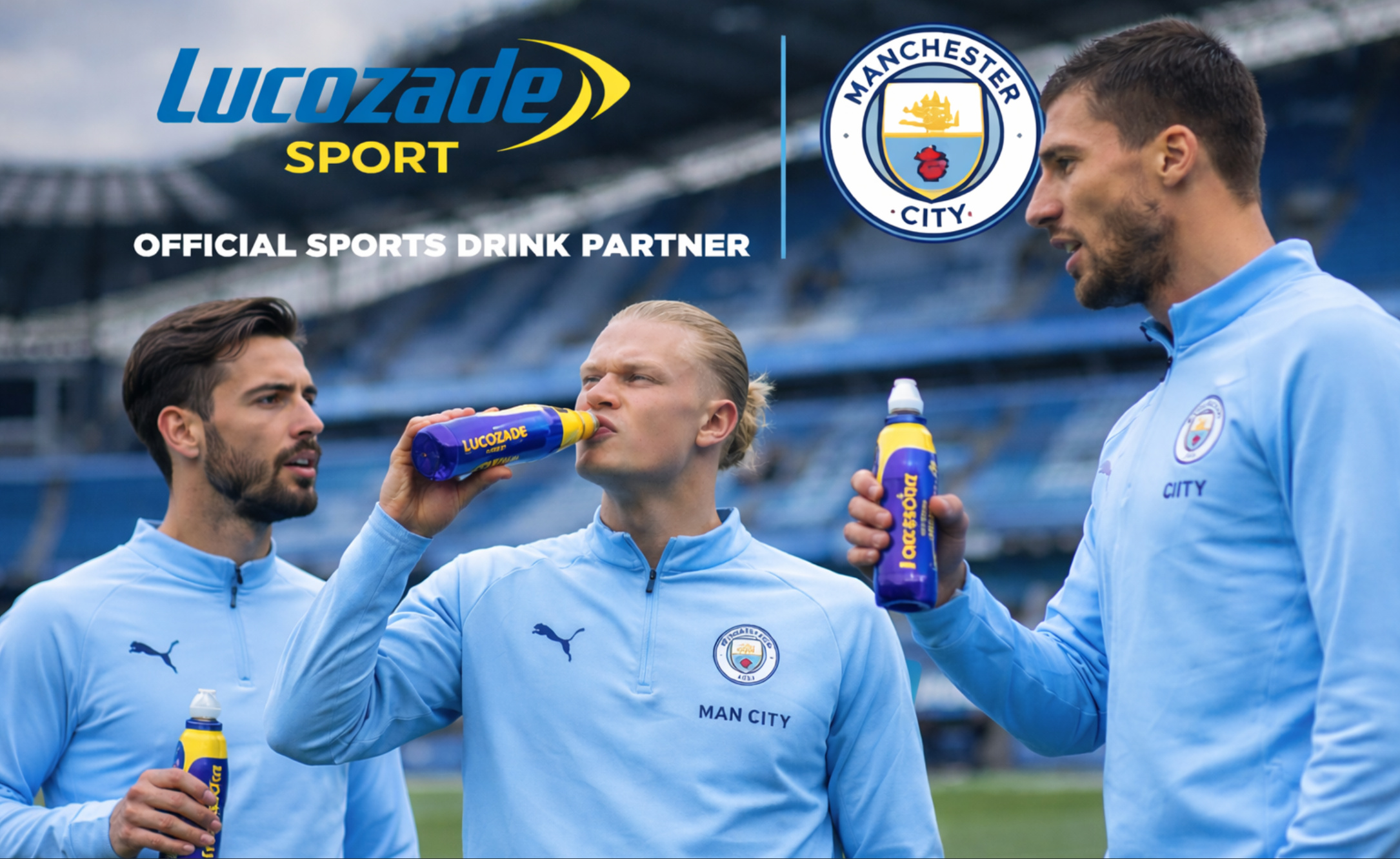 Lucozade oficjalnym partnerem napojów sportowych Manchester City