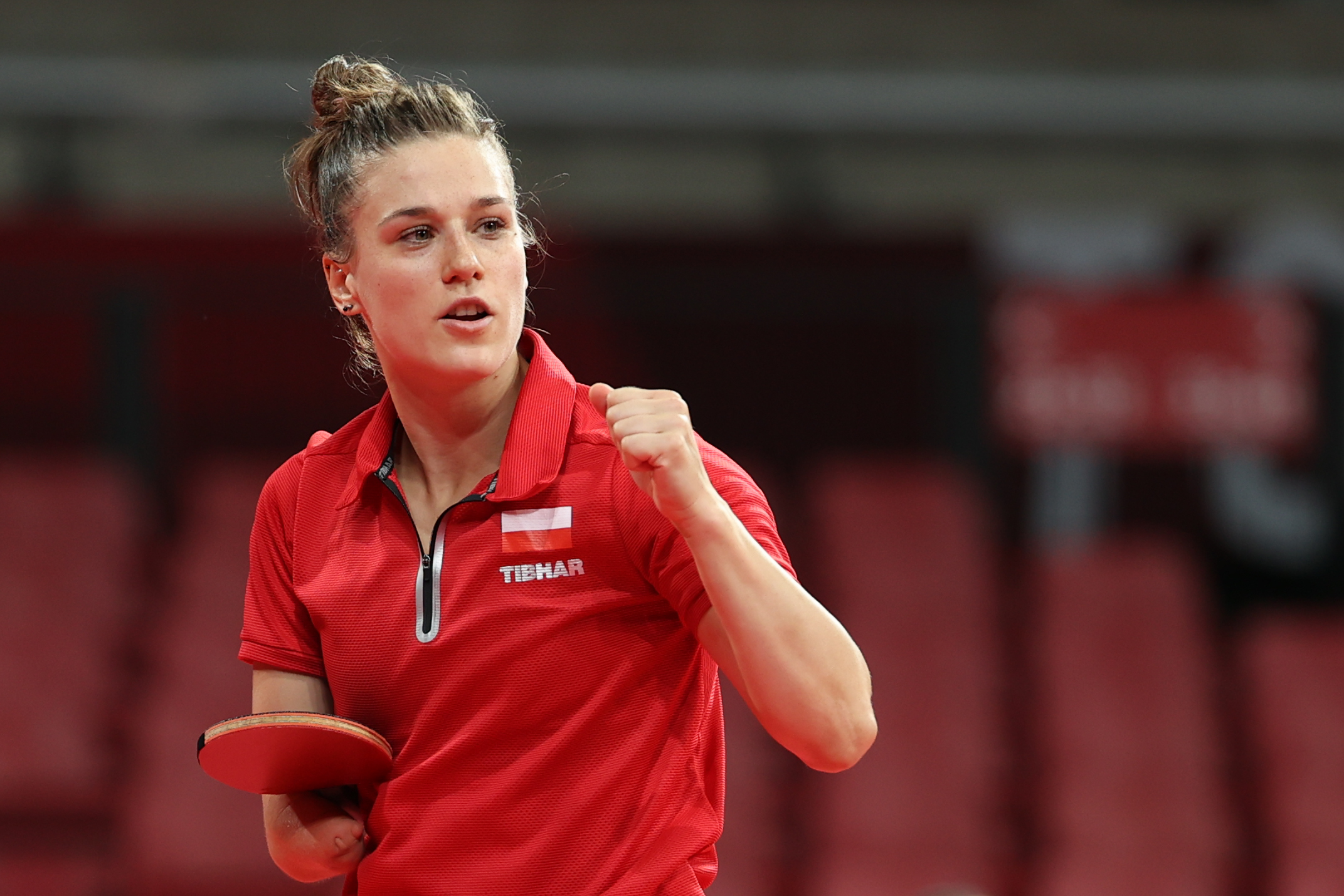 (210725) -- TOKYO, July 25, 2021 (Xinhua) -- Natalia Partyka of Poland reacts during the table tennis women's singles round 2 match between Natalia Partyka of Poland and Dina Meshref of Egypt at the Tokyo 2020 Olympic Games in Tokyo, Japan, July 25, 2021. (Xinhua/Zheng Huansong)

2021.07.25 Tokio
Igrzyska Olimpijskie Tokio 2020 - tenis stolowy
Foto Zheng Huansong/Xinhua/PressFocus
!!! POLAND ONLY !!!