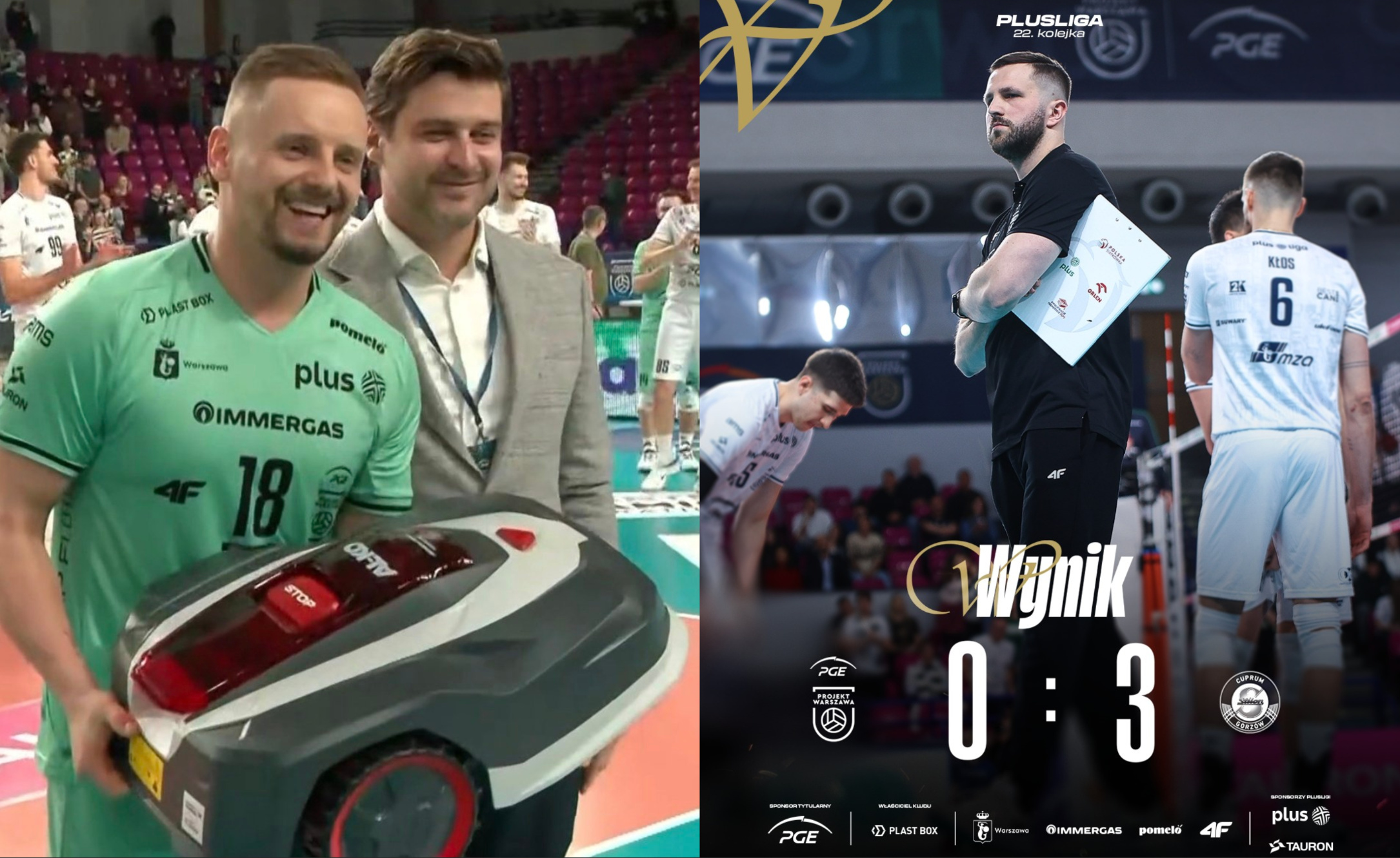 Nietypowa nagroda w siatkówce. Kosiarka za 500. występ w PlusLidze