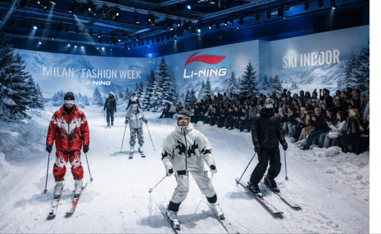 Li-Ning łączy modę i indoor ski na Fashion Week w Mediolanie