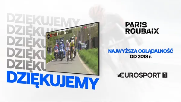 Rekordowa oglądalność wyścigu Paryż–Roubaix w Eurosporcie
