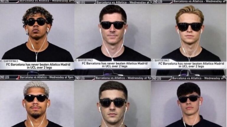 Piłkarze Barcelony reagują na viralowy trend z LeBronem Jamesem