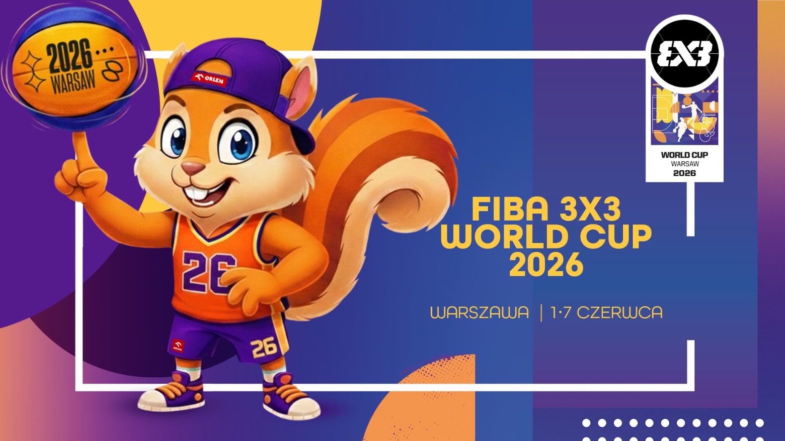 Poznaliśmy maskotkę mistrzostw świata w koszykówce 3×3! Kibice wybiorą jej imię w konkursie