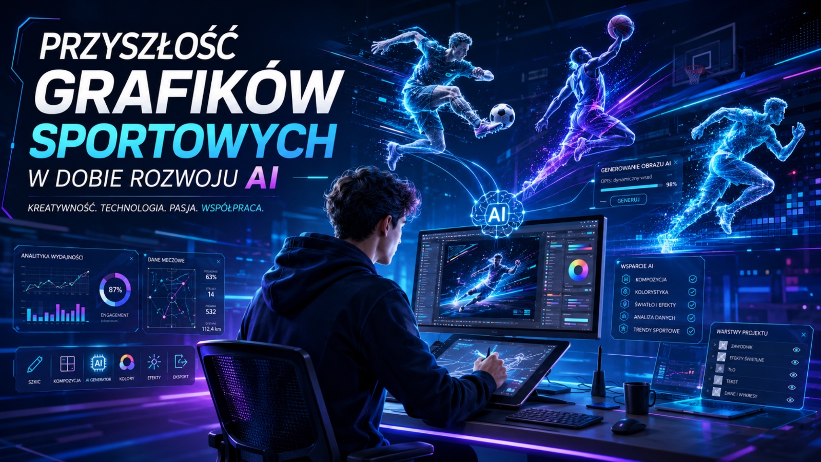 Przyszłość grafików sportowych w dobie rozwoju AI. „Ludzi przestanie obchodzić, czy coś stworzył artysta”