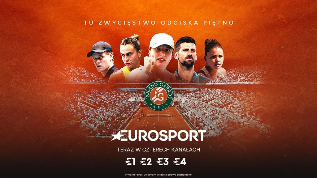 Roland Garros w jeszcze większym wymiarze w Eurosporcie i HBO Max