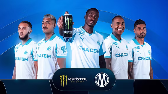 Olympique Marsylia i Monster Energy łączą siły